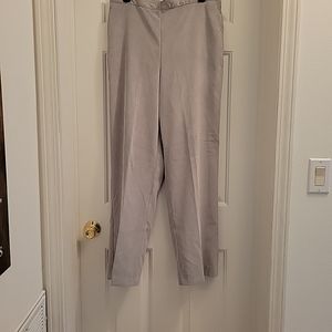 Alfred Dunner Womens Grey Corduroy Pants Size 14 NWT